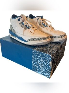 Nike Air Jordan 3 Retro “Wizard” Blue Cement Men’s Size 9 CT8532-148